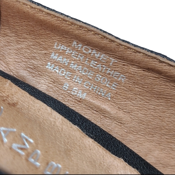 Jeffrey Campbell Monet Wood Wedge Leather Strap Heels - Picture 9 of 10